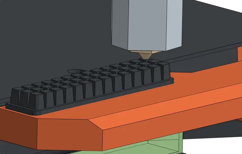 Nozzle position illustration